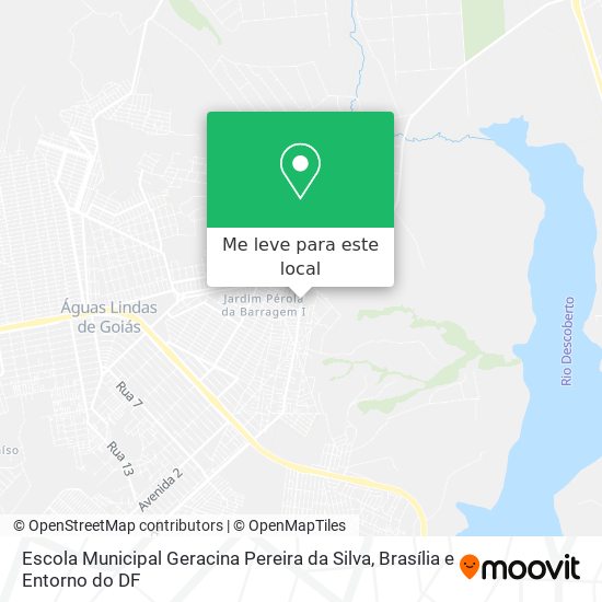 Escola Municipal Geracina Pereira da Silva mapa