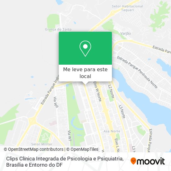 Clips Clínica Integrada de Psicologia e Psiquiatria mapa