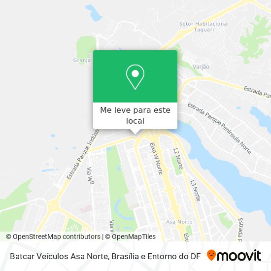 Batcar Veículos Asa Norte mapa