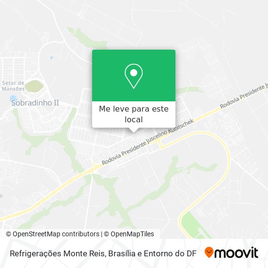 Refrigerações Monte Reis mapa