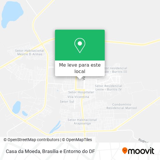 Casa da Moeda mapa