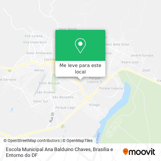 Escola Municipal Ana Balduino Chaves mapa