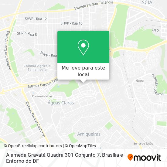 Alameda Gravatá Quadra 301 Conjunto 7 mapa