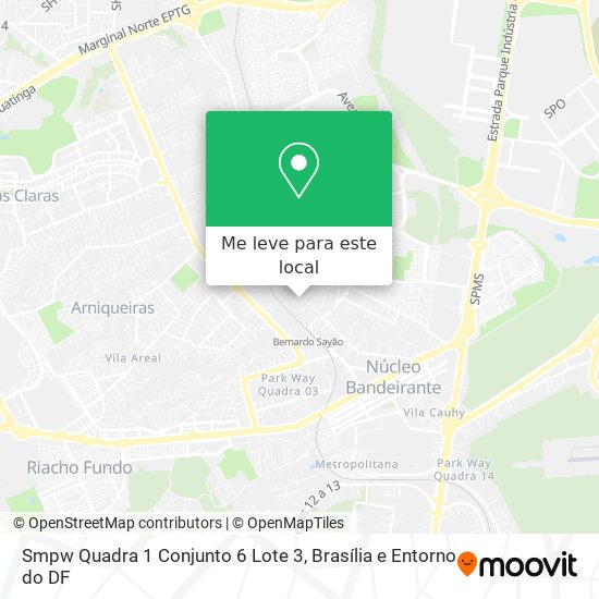 Smpw Quadra 1 Conjunto 6 Lote 3 mapa