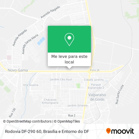 Rodovia DF-290 60 mapa