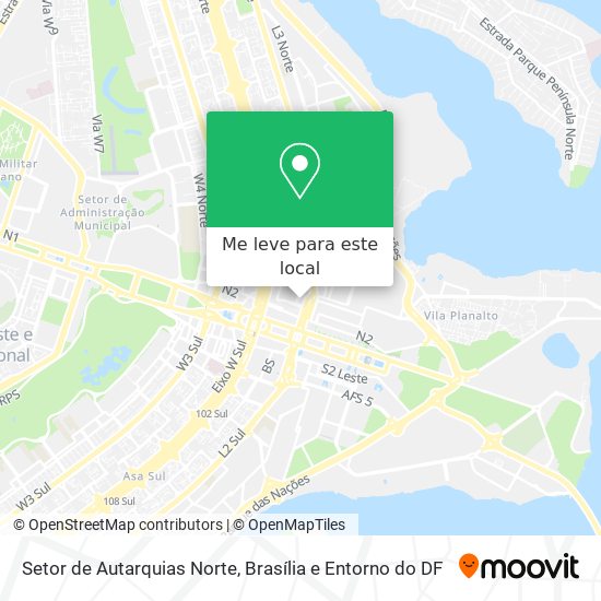 Setor de Autarquias Norte mapa