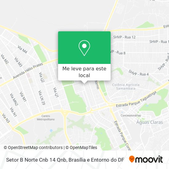 Setor B Norte Cnb 14 Qnb mapa