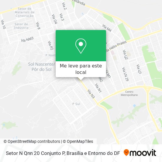 Setor N Qnn 20 Conjunto P mapa