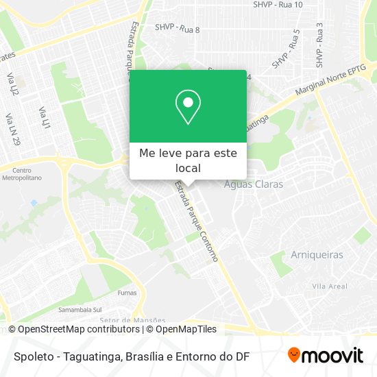 Spoleto - Taguatinga mapa