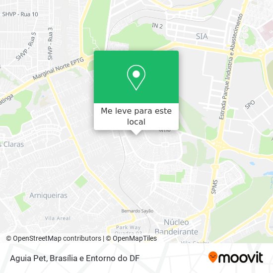 Aguia Pet mapa