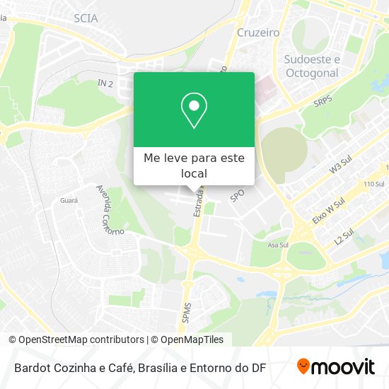 Bardot Cozinha e Café mapa