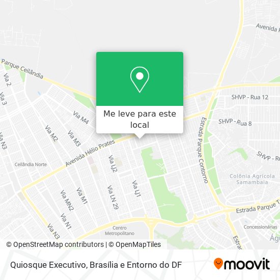 Quiosque Executivo mapa