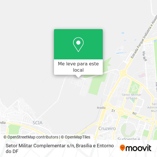 Setor Militar Complementar s/n mapa