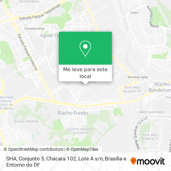 SHA, Conjunto 5, Chácara 102, Lote A s / n mapa