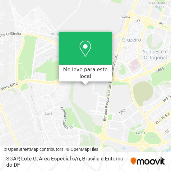 SGAP, Lote G, Área Especial s / n mapa