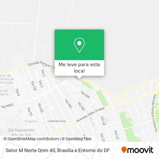 Setor M Norte Qnm 40 mapa