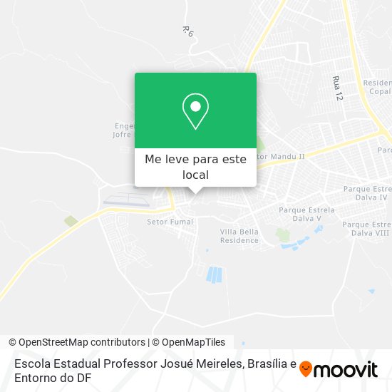 Escola Estadual Professor Josué Meireles mapa