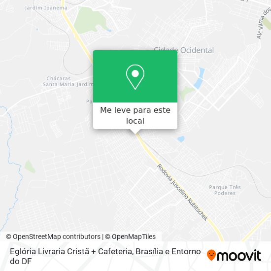 Eglória Livraria Cristã + Cafeteria mapa