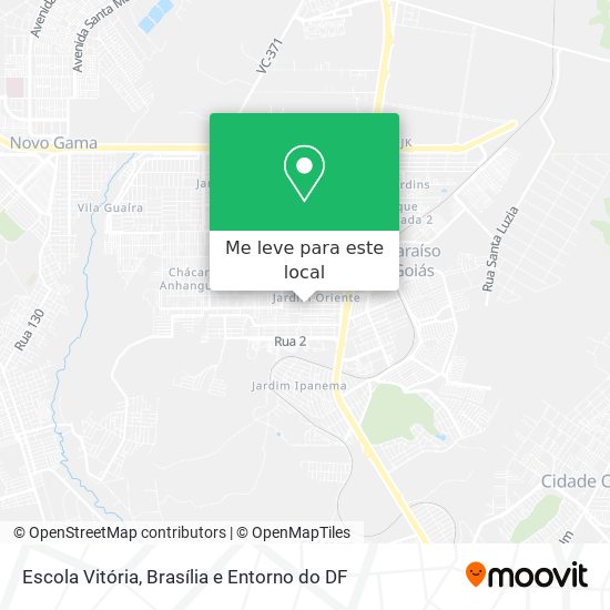 Escola Vitória mapa