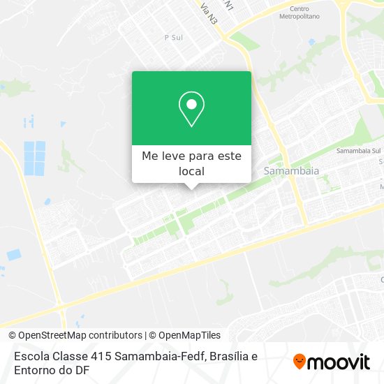 Escola Classe 415 Samambaia-Fedf mapa