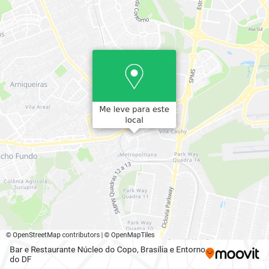 Bar e Restaurante Núcleo do Copo mapa