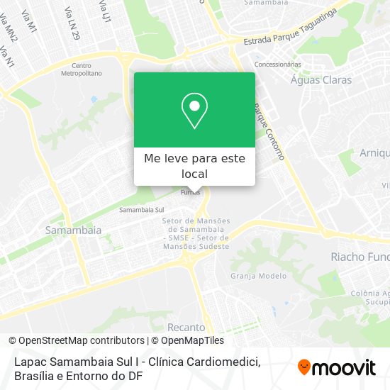 Lapac Samambaia Sul I - Clínica Cardiomedici mapa