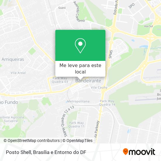 Posto Shell mapa