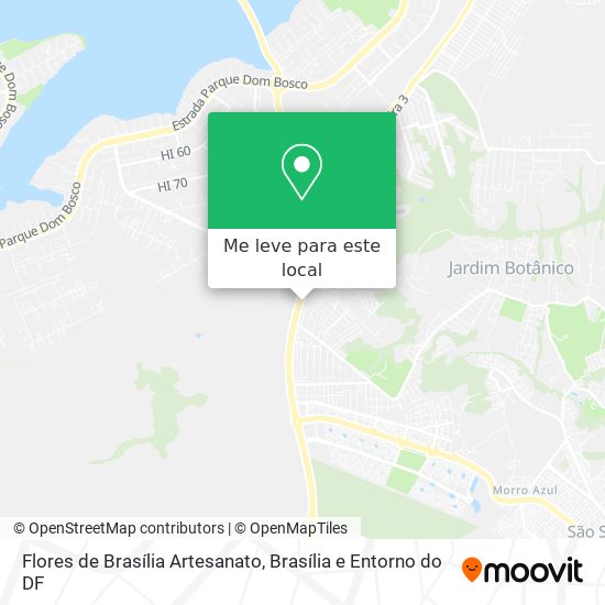 Flores de Brasília Artesanato mapa