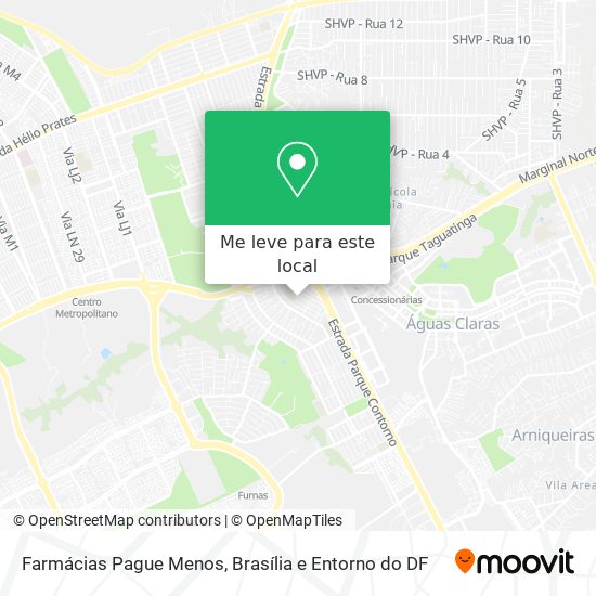 Farmácias Pague Menos mapa