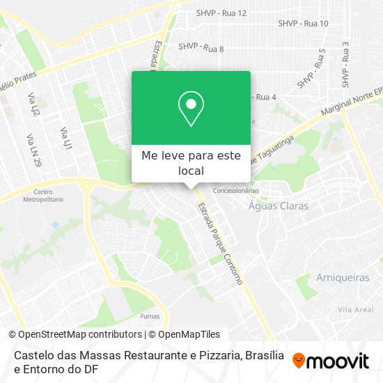 Castelo das Massas Restaurante e Pizzaria mapa