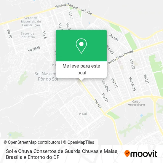 Sol e Chuva Consertos de Guarda Chuvas e Malas mapa