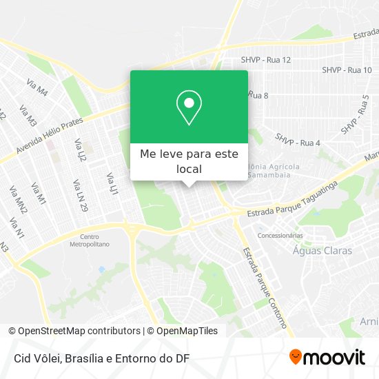 Cid Vôlei mapa