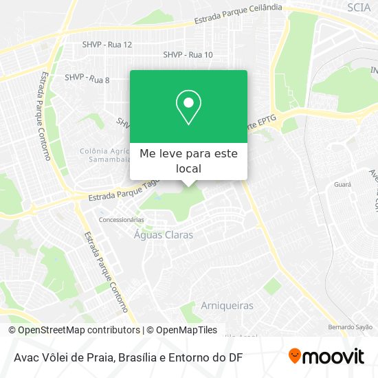 Avac Vôlei de Praia mapa