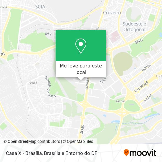 Casa X - Brasília mapa