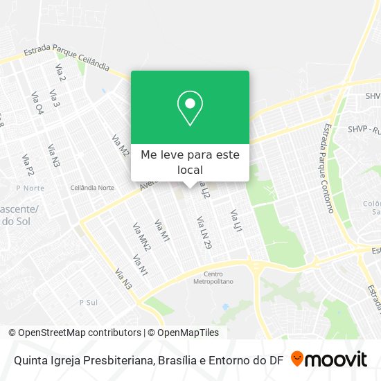 Quinta Igreja Presbiteriana mapa