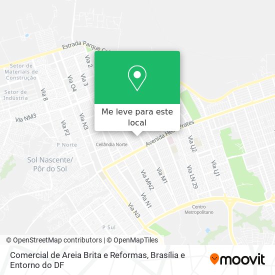 Comercial de Areia Brita e Reformas mapa