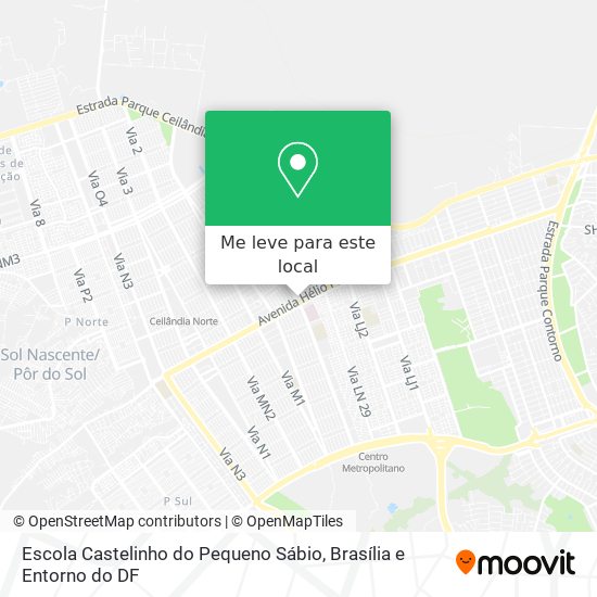 Escola Castelinho do Pequeno Sábio mapa