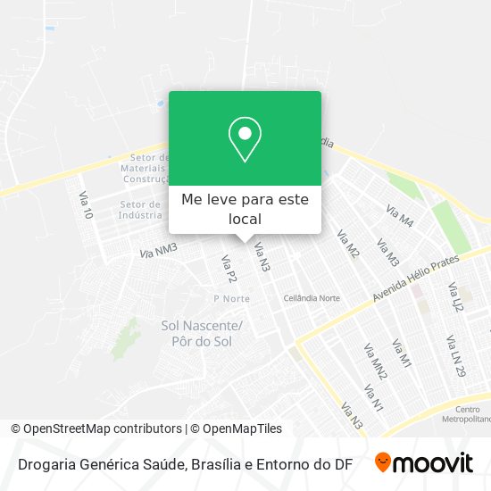 Drogaria Genérica Saúde mapa