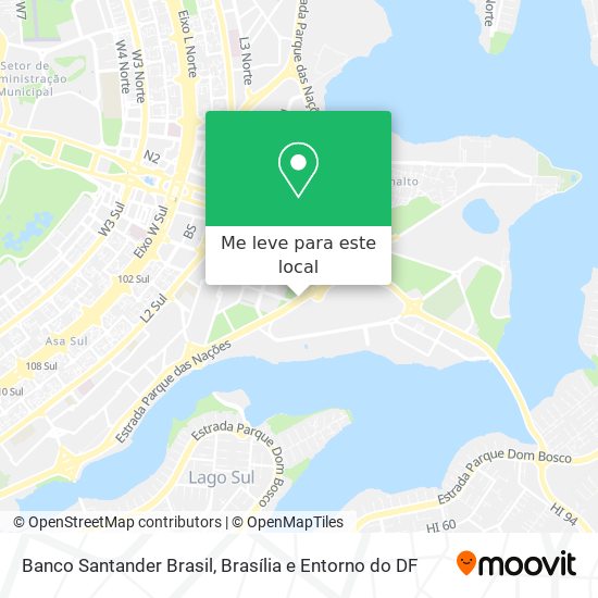 Banco Santander Brasil mapa