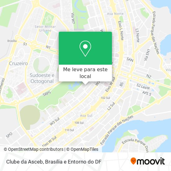 Clube da Asceb mapa