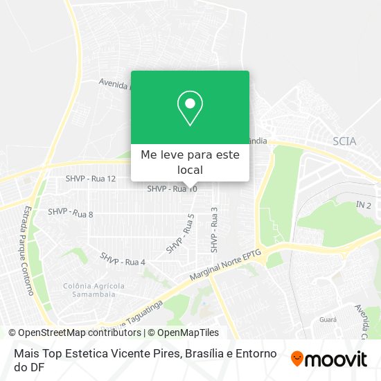 Mais Top Estetica Vicente Pires mapa