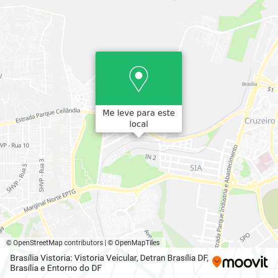 Brasília Vistoria: Vistoria Veicular, Detran Brasília DF mapa