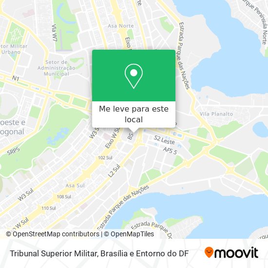 Tribunal Superior Militar mapa