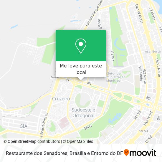 Restaurante dos Senadores mapa