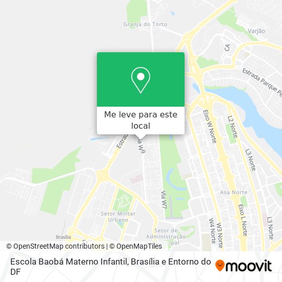 Escola Baobá Materno Infantil mapa