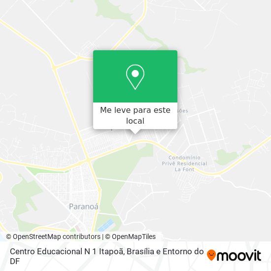 Centro Educacional N 1 Itapoã mapa