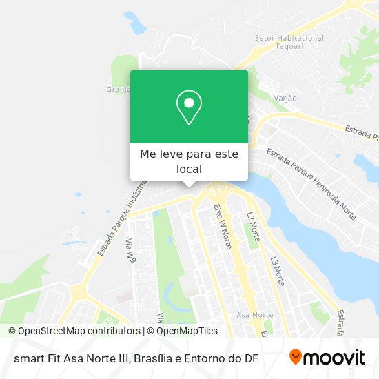 smart Fit Asa Norte III mapa