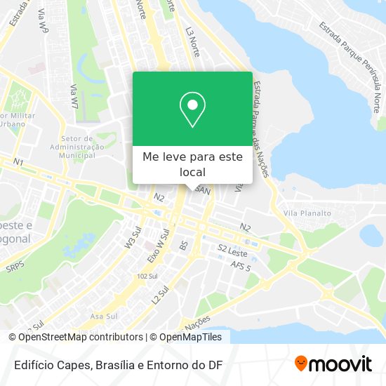Edifício Capes mapa
