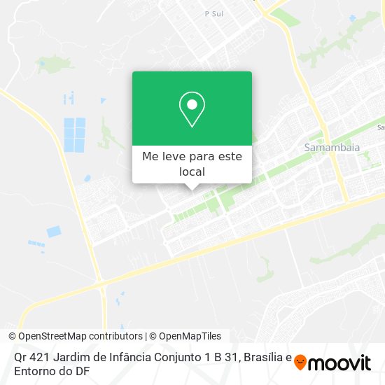Qr 421 Jardim de Infância Conjunto 1 B 31 mapa