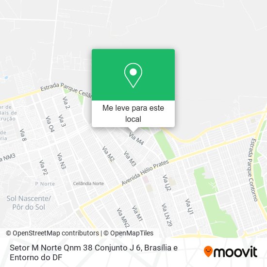 Setor M Norte Qnm 38 Conjunto J 6 mapa